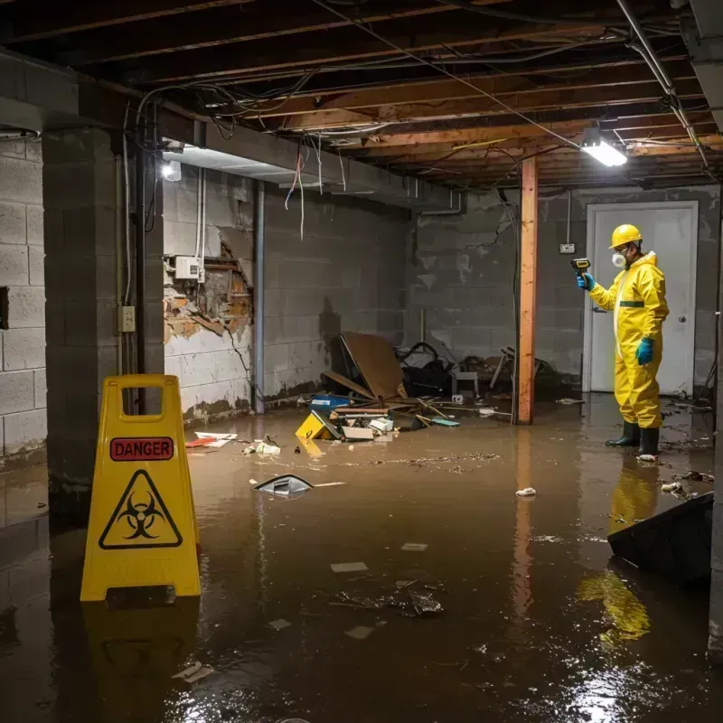 Flooded Basement Electrical Hazard in Darke County, OH Property